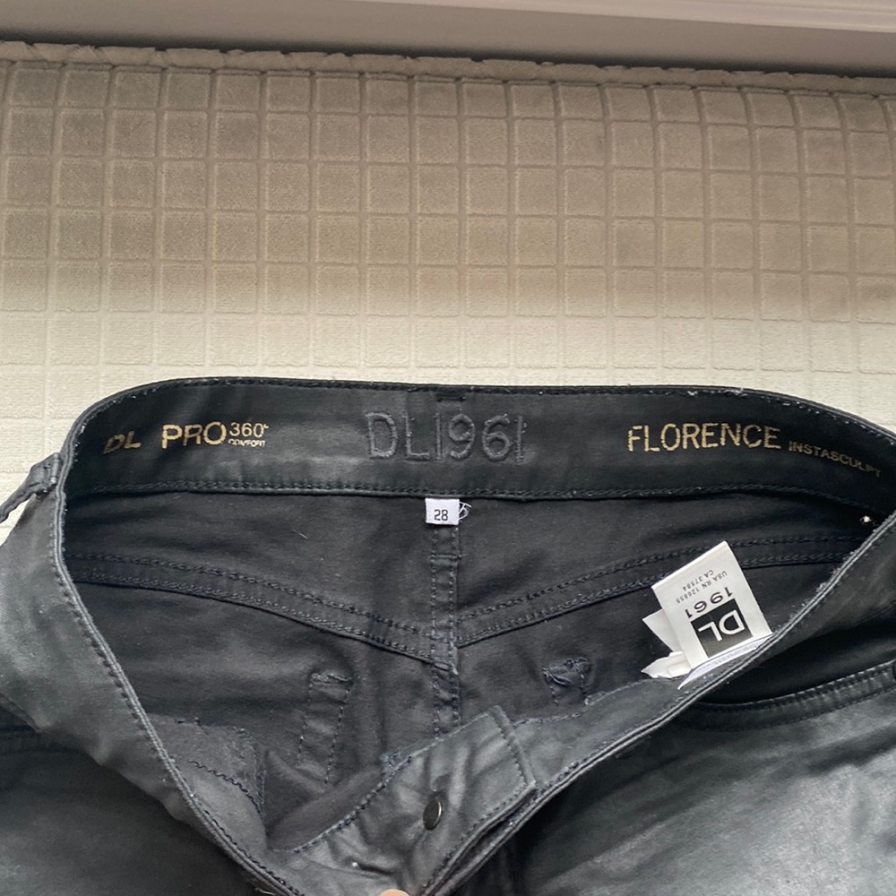 DL1961 black wax Florence jeans